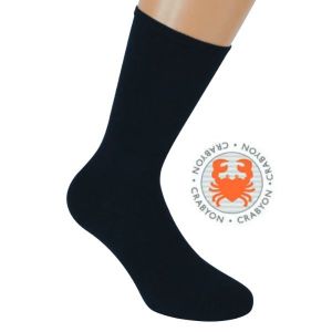 Calzino terapeutico con fibra Crabyon blu