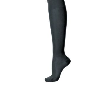 Gambaletto elastico Sheer & Soft corto a punta chiusa nero CL.1