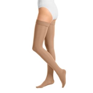 Calze autoreggenti elastiche Duomed Smooth a punta chiusa