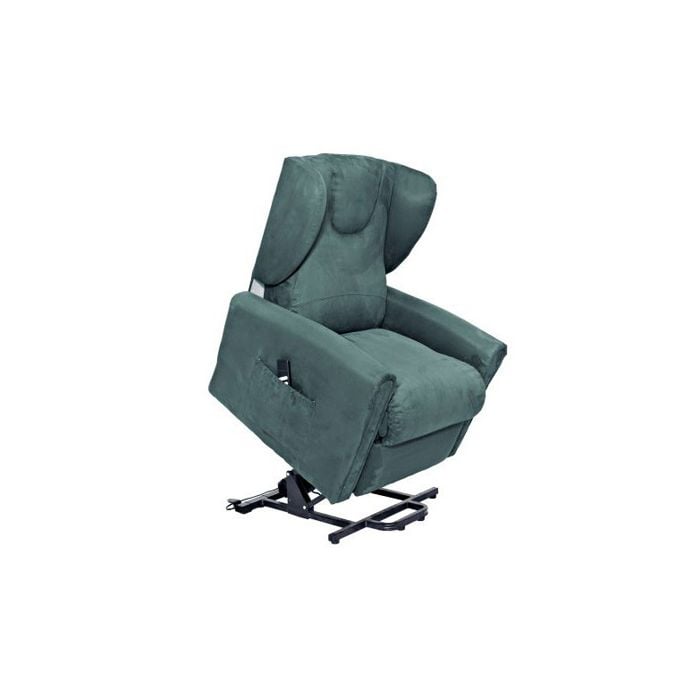 Poltrona Relax Reclinabile Con Alzapersona - Design Moderno, Tessuto Antimacchia - Per Soggiorno E Living - Foto 3