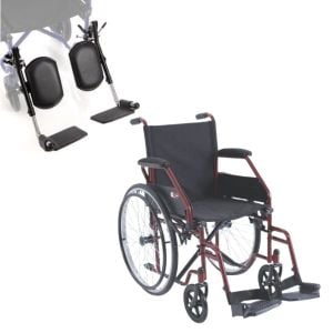 carrozzina per disabili + pedane elevabili verniciate