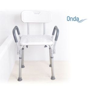 sedia doccia con braccioli imbottiti 