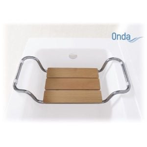 sedile per vasca in legno