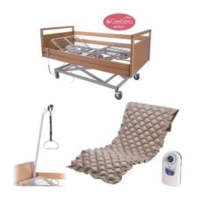 letto elettrico + materasso con compressore + alzamalati
